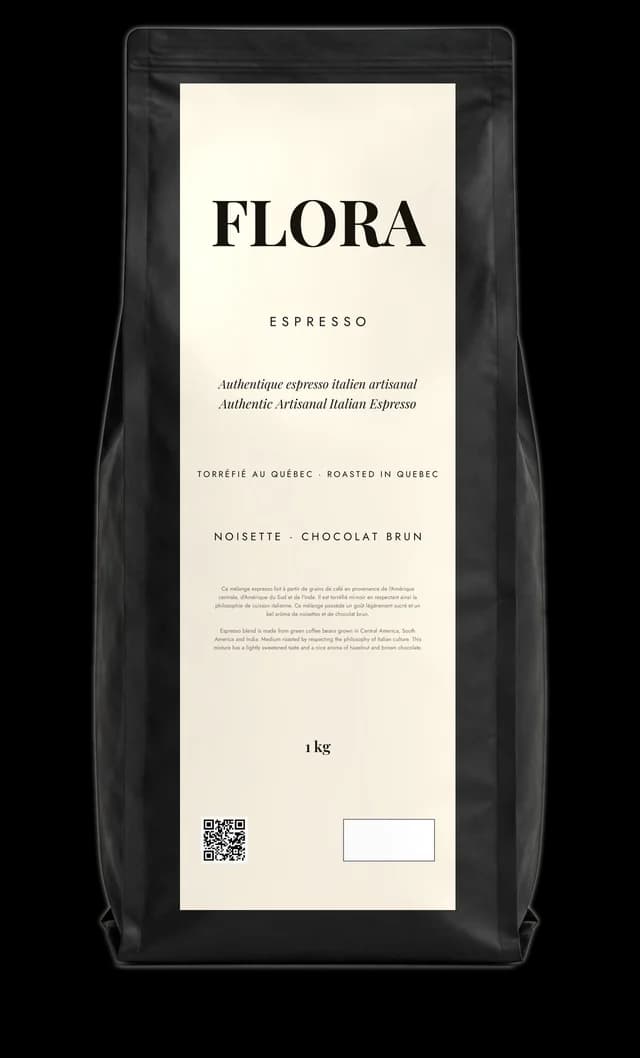 Sac Espresso FLORA 1 kg